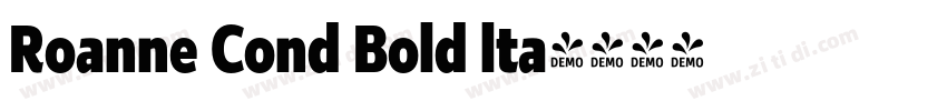 Roanne Cond Bold lta字体转换